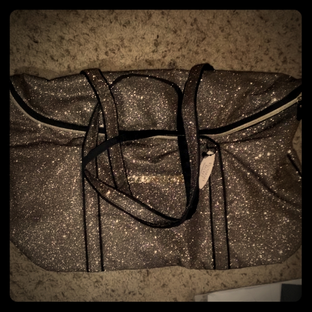 Glittery xl tote bag_New never used.